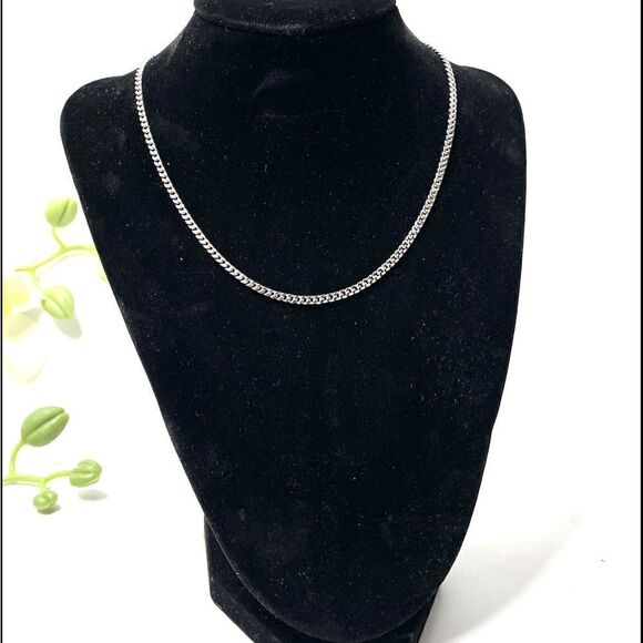 Sterling Silver Cuban Link Necklace - Picture 1 of 2